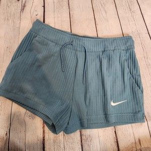 Nike Standard Fit Knit Blue Short Shorts NWT Size S